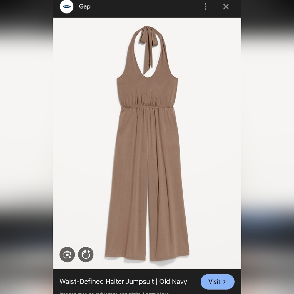 Brand New-Old Navy Brown Jumpsuit